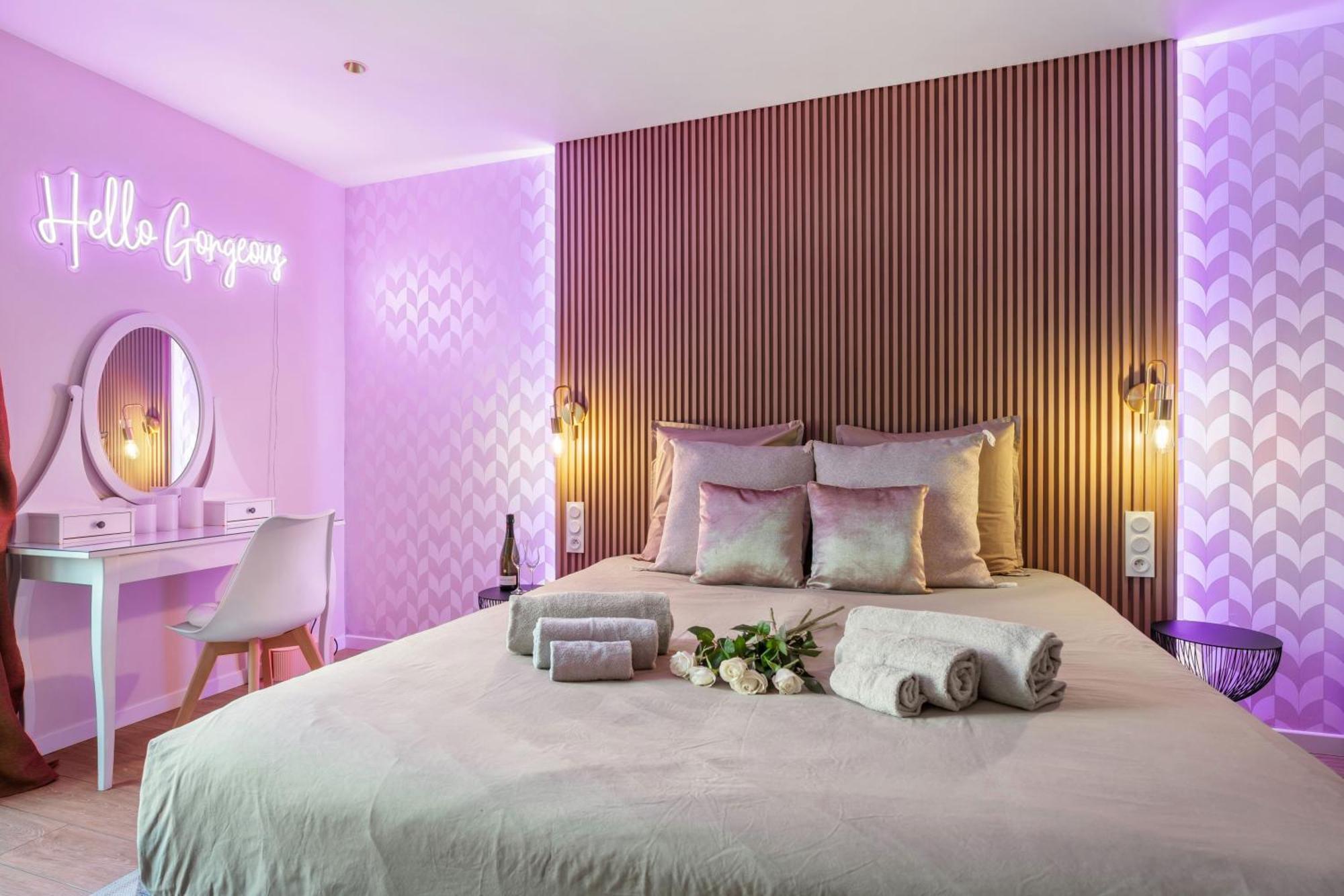 Nice Renting - Love Room Massena - Luxe Room - Jacuzzi - Terrace - King Bed - Ac Exterior foto